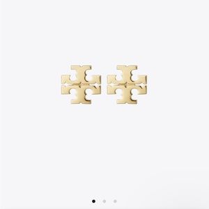 Tory Burch Kira Stud Earrings; gold, perfect condition!